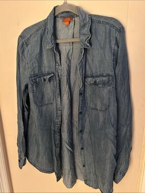 Scully Light Denim Button-Front Shirt Jacket